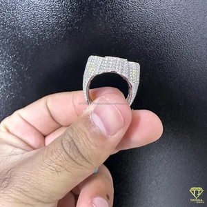Luxury Cross Moissanite Diamond <b>Ring</b> For Men Christian <b>Statement</b> Jewelry - Product Image 2