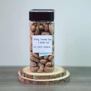 Premium Special Organic Roasted Cashew <b>Nuts</b> 260g Square Jar with Black Lid OEM Vietnam Buttery Salty Flavor ISO Certified - Product Image 3