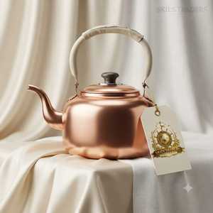 : <b>Matte</b> <b>Black</b> Gooseneck Kettle With Wooden <b>Handle</b> And Knob Stainless Steel Pour Over Coffee Pot For <b>Kitchen</b> And Cafe - Product Image 1