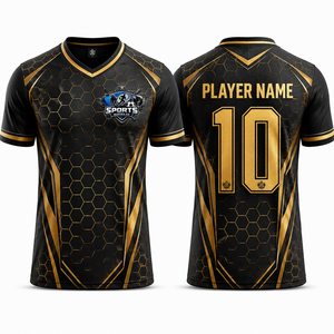 High Quality Customized Printed Football Jersey Short 100% <b>Polyester</b> Fabric Moisture Wicking Breathable Lightweight Athletic - Product Image 1