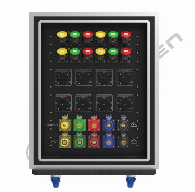 Stage Light Power Distribution Box 12 Channels 19-Pin  Professional  Flight Case Electrical Customized Power Distribution Box