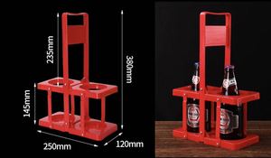 Túi Đựng Sáu Chai Bằng Nhựa Tiện Dụng Có Thể Gập Lại Được Giỏ Đựng Bia Đồ Uống 2 Chai Đựng Rượu - Product Image 6