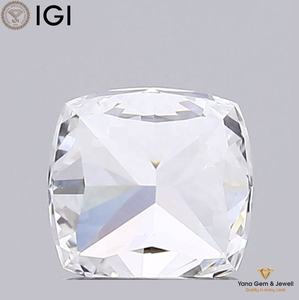 Diamante Cultivado en Laboratorio CVD de 1.00 Quilates, Corte Cuadrado Cojín, con Certificado IGI, Color E, Claridad VVS2, para Centro de Mesa Nupcial Premium - Product Image 4