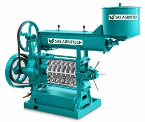 SAS AGROTECH Ölmühle und Kacchi Ghani Bodenmodell SAS/EXP100 6kW 220V/380V - Product Image 1