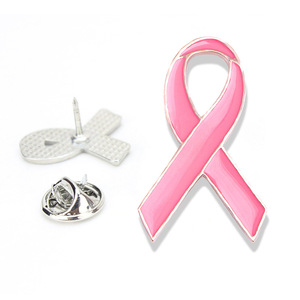 Broche <span class=keywords><strong>de</strong></span> revers en émail souple avec logo personnalisé du fabricant, design en métal, ruban rose <span class=keywords><strong>de</strong></span> sensibilisation au cancer du sein, pour vêtements, motif <span class=keywords><strong>Amour</strong></span> - Product Image 1