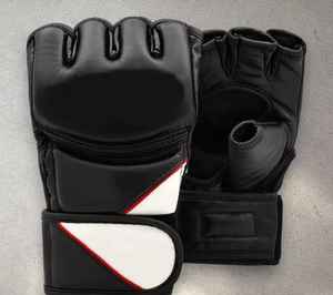 Guantes de Lucha MMA Personalizados al por Mayor, de Cuero PU Ecológico, Antideslizantes, Transpirables, Ligeros, con Cierre de Gancho y Bucle, Logotipo Personalizado para Gimnasio - Product Image 2