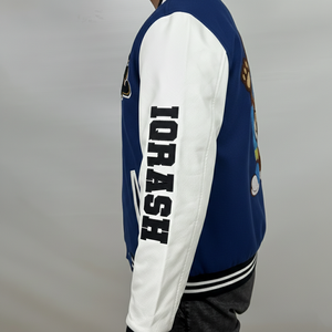 Customized Heavyweight Wool Canvas <b>Varsity</b> <b>Jacket</b> Front Breathable Waterproof <b>Bomber</b> <b>Varsity</b> <b>Jacket</b> for <b>man</b> - Product Image 3