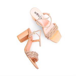 Sandales à talons fantaisie pêche modèle FN5907 - Product Image 1