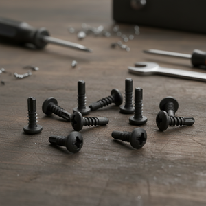 PDC Pan Head Washer Phillips Drive Drill Point Black Coated Carbon Steel Standard Thread Class 4.8/6.8 DIN/ISO Inch <b>Screw</b> Model - Product Image 1