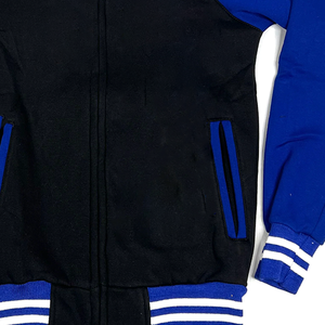 ZPB Unisex Sorority & Fraternity Varsity Jacket Women Cotton Fleece Stand Collar Chenille Embroidered Greek Letter Jacket - Product Image 4