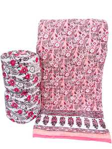 Couvre-lits en coton imprimés à la main sur bloc de bois, sur mesure, idéaux pour la revente par les magasins de textiles et d'ameublement. - Product Image 1