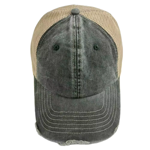 Wholesale Vintage Style Custom Trucker Cap Distressed Trucker Cap Trucker Caps High Quality - Product Image 4