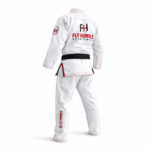 Kimono de karaté Fly Humble SPORTSWEAR unisexe bleu marine 100% coton coupe classique durable respirant sans couture avec logo brodé - Product Image 4
