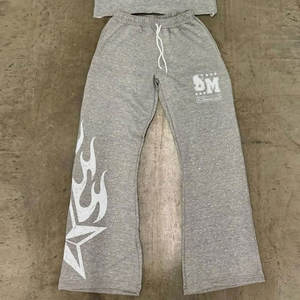 Conjunto de 2 Piezas para Hombre, Diseño Personalizado, Apliques Bordados, Parches Impresos, Logotipo, Estilo Deportivo, Invierno, Sudadera con Capucha y Pantalones Deportivos - Product Image 4