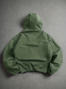 Blousons coupe-vent unisexes à capuche et col montant, imperméables, teints, pour la randonnée en extérieur, avec logo, grandes tailles, collection automne, vente en gros à prix réduit - Product Image 4