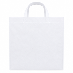 Bolsa de tela no tejida blanca grande con asa de cuerda, cierre de gancho y bucle, patrón personalizado, para compras, vino, reutilizable, RRD - Product Image 5