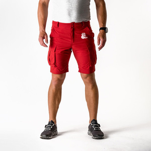 Pantalones Cortos Bermuda para Hombre, Color Gris Oscuro, Cintura Media, Cierre con Botones, Tela Oxford Transpirable, Logotipo Frontal, Bolsillos Cargo, Casuales, de Secado Rápido - Product Image 6