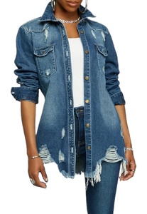 YP แจ็กเก็ตผ้ายีนส์โอเวอร์ไซส์สำหรับผู้หญิงเสื้อคลุมยีนส์ตัวยาวสำหรับฤดูใบไม้ร่วงเซ็ตยีนส์2026 - Product Image 3