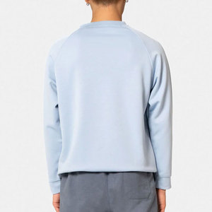 2026 New Arrival Autumn Warm <b>Material</b> Eco-Friendly Fashion Breathable Half Zipper Oversize Regular Fit Custom Heavyweight Men's - Product Image 3
