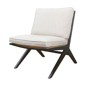 Sillón Moderno de Madera Maciza Tapizado para Jardín, Sala de Estar, Hotel, Resort, Cafetería - Product Image 3