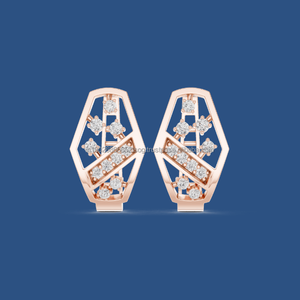 Bigbest Jewels 10K Matte Black Rhodium Plated Spike Hoop <b>Earrings</b> - Product Image 1