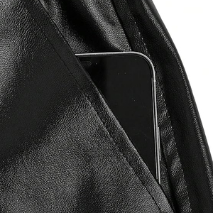 Men's Black Polyester Satin Shorts Mid Rise Drawstring Waist Quick Dry Casual Style Woven Fabric Solid Color - Product Image 5