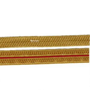 Dentelle française en Mylar noir doré, dentelle en Mylar noir doré pour uniforme de cérémonie - Product Image 3
