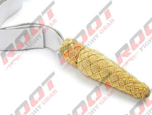 Équipement de défense personnelle personnalisable de haute qualité Bullion Wire Sword Knots avec bracelet en cuir de conception réglable - Product Image 5
