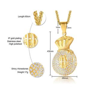 จี้เพชรรูปถุงเงินทองคำทำมือคุณภาพสูง ดีไซน์หรูหรา เหมาะสำหรับใส่ในเทศกาล มีจำหน่ายในราคาดีจากอินเดีย - Product Image 5