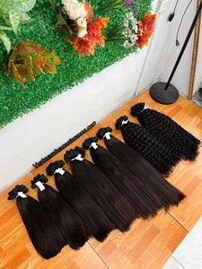 Extensions de cheveux naturels de qualité supérieure et à prix avantageux, tissées à la main, boucles françaises, origine vietnamienne - Product Image 1