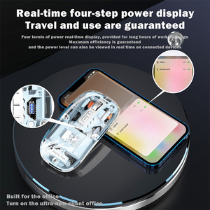 เมาส์เกมมิ่ง Arctic Fox Pureview โปร่งใส ไร้สาย 2.4Ghz ชาร์จซ้ำได้ ไฟ LED Backlit เซ็นเซอร์ออปติคอล ปรับแต่งได้ ปุ่ม 3 ปุ่ม - Product Image 4