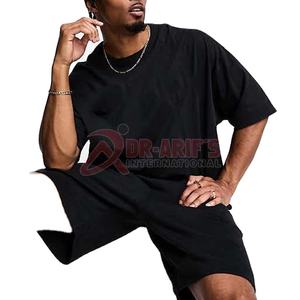 Streetwear d'été décontracté pour hommes, logo personnalisé, ensemble t-shirt et short à manches courtes de grande taille, survêtement décontracté deux pièces respirant - Product Image 2