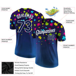 Fully Sublimation Men's Shirts Smooth 180g Polyester Surface Custom Printing Breathable Moisture-Wicking Anti-Bacterial Four-Way - Product Image 2