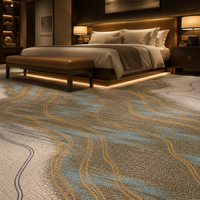 Tapis Axminster de luxe, tapis d'hôtel, tapis mural, tapis commercial pour la décoration des chambres d'hôtel 5 étoiles