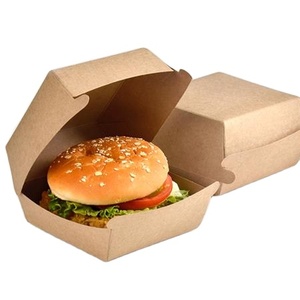 Caja de Cartón Kraft Cuadrada Biodegradable Personalizada para Comida Rápida para Llevar, Marca BOFA - Product Image 1