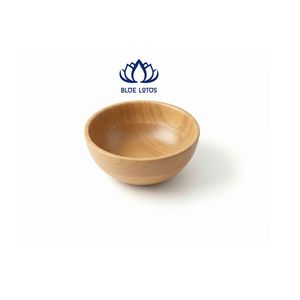 Bol en bois écologique bio, best-seller |   Vaisselle de cuisine de qualité alimentaire naturelle, design vintage, faite à la main, ronde, pour les fêtes - Product Image 1