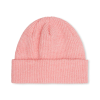 NARSIA INDUSTRIES Bonnet tricoté unisexe 100 % acrylique, rose uni, style décontracté d'hiver pour adultes, ajustable 56-58 cm, idéal pour le ski