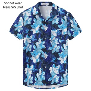 เสื้อเชิ้ตแขนสั้นพิมพ์ลายสำหรับผู้ชาย - Product Image 3