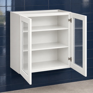 Gabinete de pared con puerta de vidrio de 30 x 30 pulgadas, marca privada, blanco, estilo Shaker, RTA, fabricante OEM de Vietnam - Product Image 5