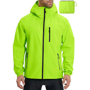 Custom <b>Mens</b> <b>Rain</b> <b>Coat</b> Windbreaker Zipper Jacket Waterproof <b>Rain</b> Waterproof <b>Rain</b> Jacket With Custom Logo - Product Image 1