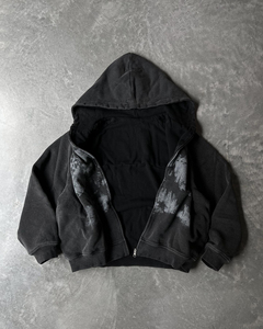 Men's Customized <b>Oversized</b> Hooded Pullover <b>Sweatshirt</b> Digital Printing Spray Cotton French Terry <b>Vintage</b> Breathable Winter Wear - Product Image 2