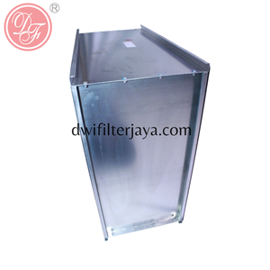 แผ่นกรองอากาศแบบกล่อง HEPA ใยแก้วแบบจีบ H13 H14 พร้อมตัวแยกกระดาษอะลูมิเนียมชุบสังกะสี - Product Image 3