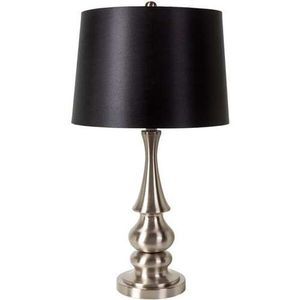 Stylish Metal <b>Table</b> <b>Lamp</b> with Decorative Perforated Shade and <b>Glass</b> Sphere Accent for Bedroom Lighting - Product Image 5