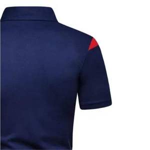 Polo de golf de haute qualité pour hommes, tricoté, avec motif de piques lavande, design de sublimation entièrement imprimé - Product Image 4