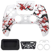 EXtremeRate LUNA coque avant de remplacement pour manette de jeu personnalisée redessinée pour plaque frontale de contrôleur PS5 avec couvercle de pavé tactile