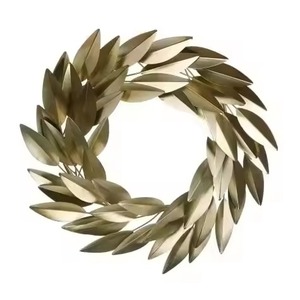 Hot Selling Rounded Wreath Hanger for Front Doors and <b>Christmas</b> <b>Tree</b> Decoration Usage Metal Wreath Garland - Product Image 4