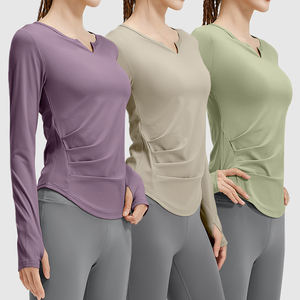Veste de sport unie pour la gym et le yoga avec poches, veste de yoga blanche pour l'entraînement matinal, veste de yoga slim à séchage rapide - Product Image 4