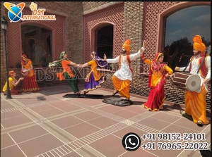 Punjabi Virsa Theme Fiber <b>Statues</b> for Restaurant USA Punjabi Cultural Theme Fiber <b>Statue</b> for Decor Punjabi Madhani lady <b>Statue</b> - Product Image 6