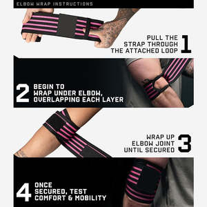 Protège-coudes de sport respirant et réglable en néoprène de haute qualité pour la musculation et l'entraînement - Product Image 5