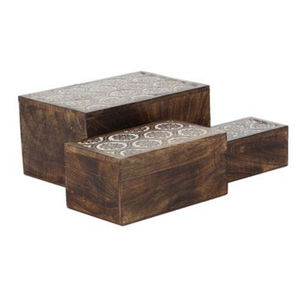 Hand carved Lattice Wooden Storage <b>Box</b> For Jewelry <b>Keepsakes</b> & Vanity Storage <b>Box</b> Artisan Wood Engraved <b>Box</b> For Wedding Gifting - Product Image 5